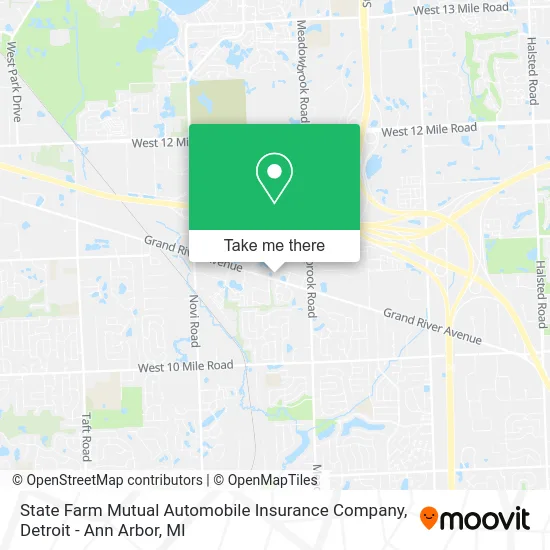 State Farm Mutual Automobile Insurance Company map