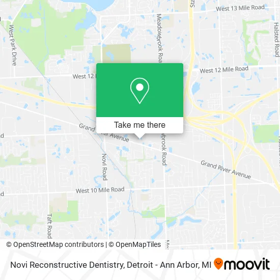 Novi Reconstructive Dentistry map