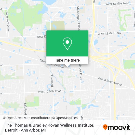 The Thomas & Bradley Kovan Wellness Institute map