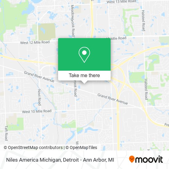 Mapa de Niles America Michigan
