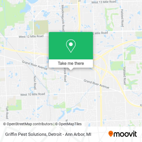 Griffin Pest Solutions map
