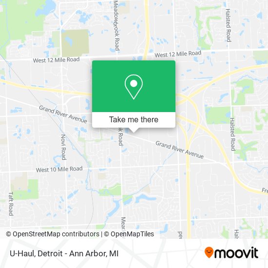 U-Haul map