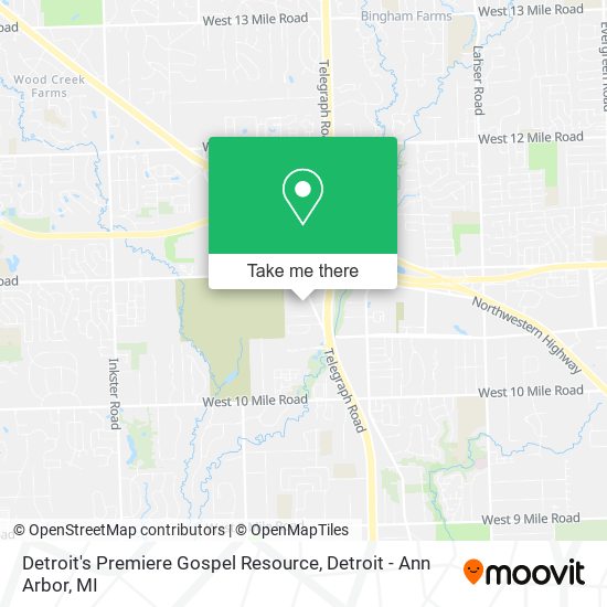 Mapa de Detroit's Premiere Gospel Resource