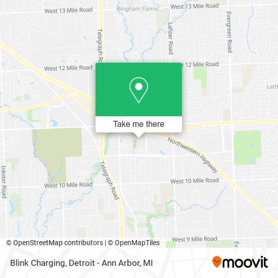 Blink Charging map