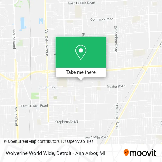 Wolverine World Wide map