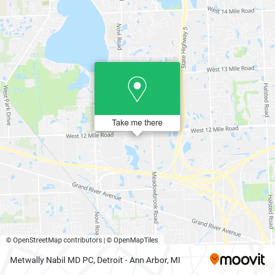 Metwally Nabil MD PC map