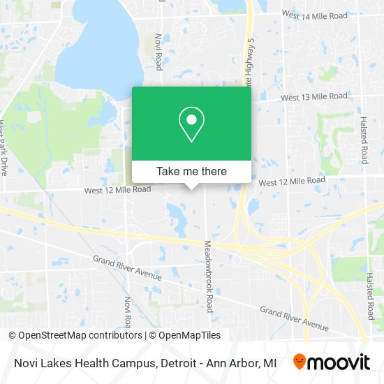 Mapa de Novi Lakes Health Campus
