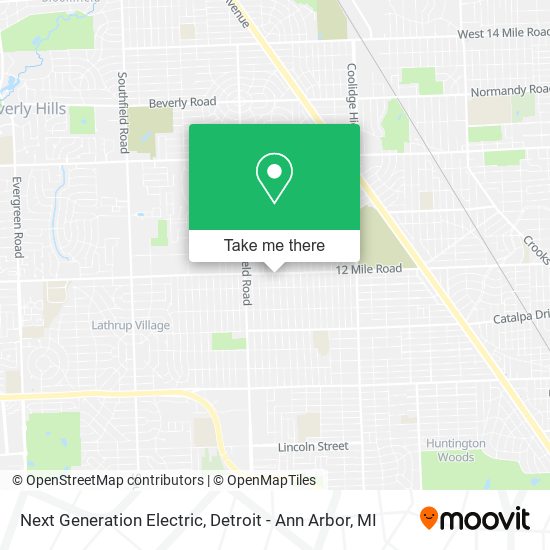 Next Generation Electric map