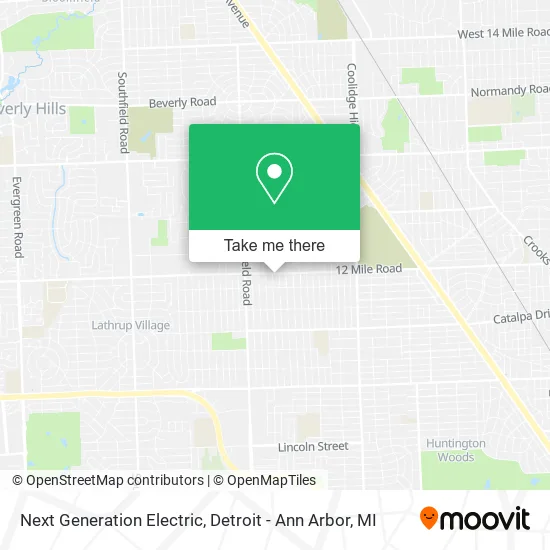 Next Generation Electric map