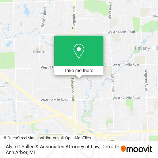 Mapa de Alvin C Sallen & Associates Attorney at Law