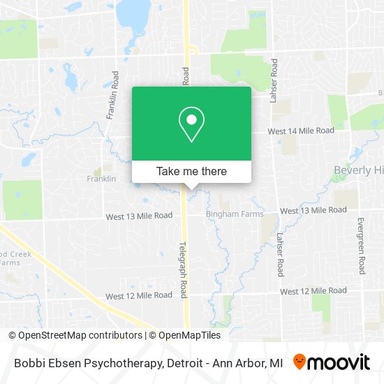 Mapa de Bobbi Ebsen Psychotherapy