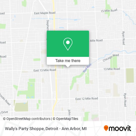 Mapa de Wally's Party Shoppe