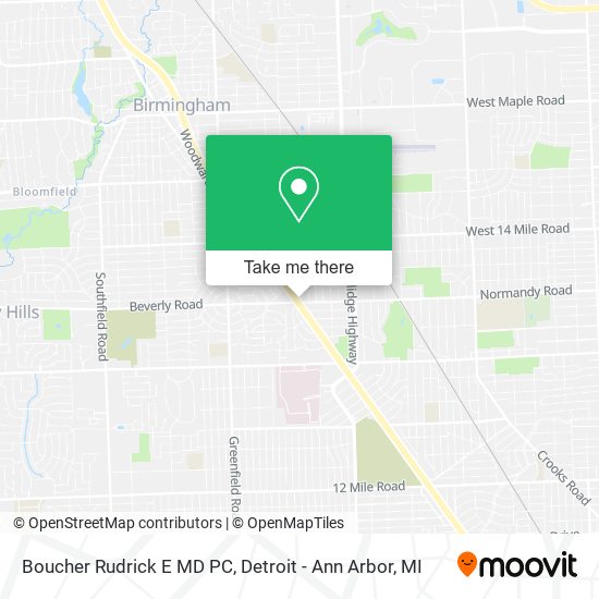 Boucher Rudrick E MD PC map