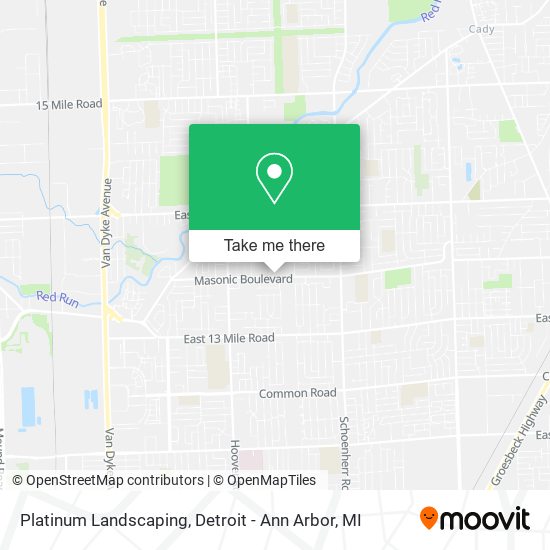 Platinum Landscaping map