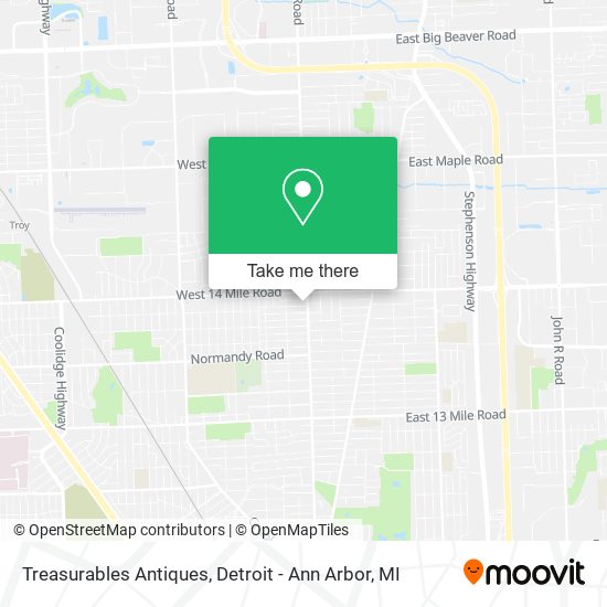 Treasurables Antiques map