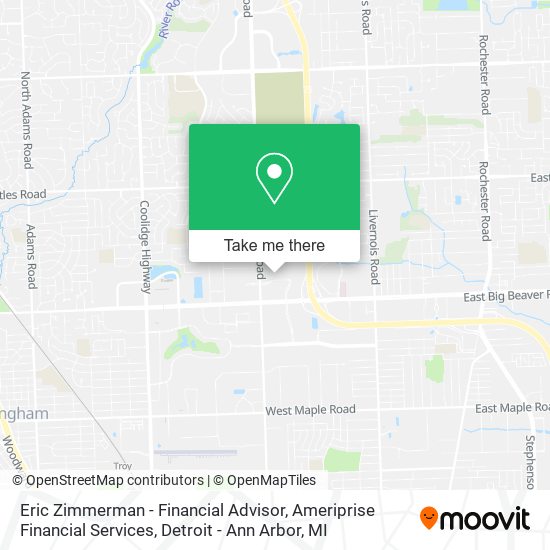 Mapa de Eric Zimmerman - Financial Advisor, Ameriprise Financial Services