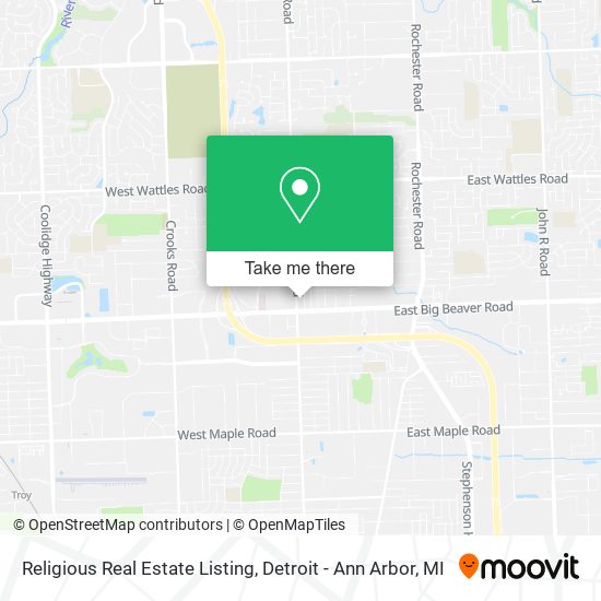 Religious Real Estate Listing map