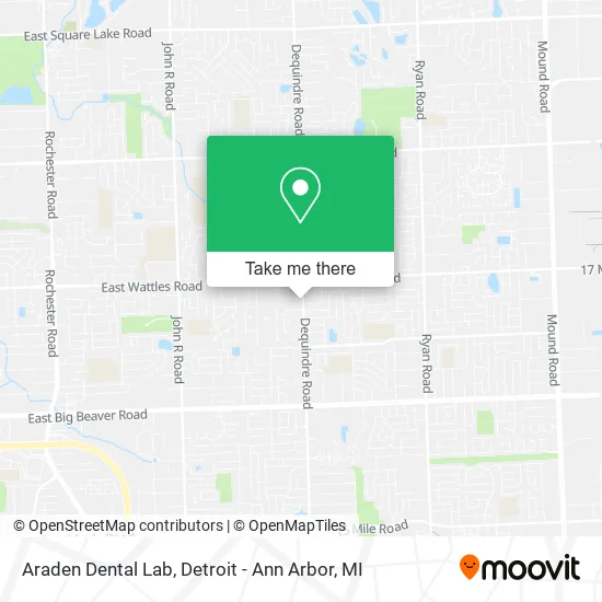 Araden Dental Lab map