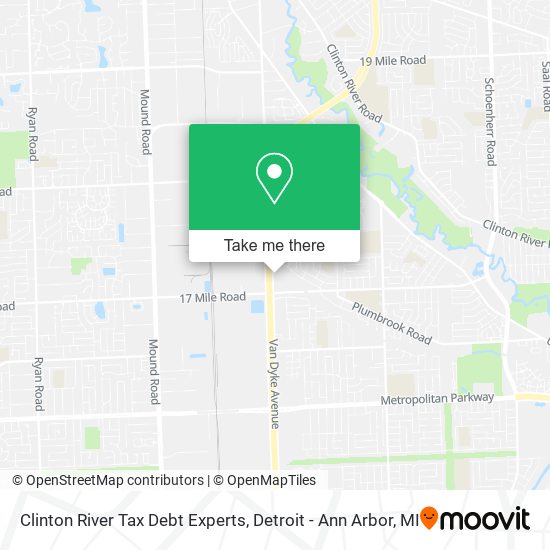 Clinton River Tax Debt Experts map