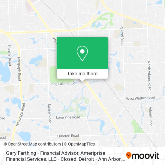 Gary Farthing - Financial Advisor, Ameriprise Financial Services, LLC - Closed map