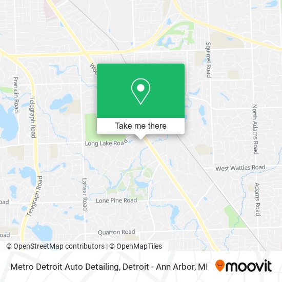 Metro Detroit Auto Detailing map