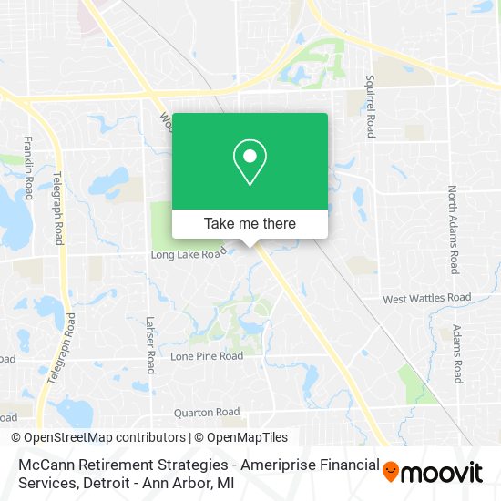 McCann Retirement Strategies - Ameriprise Financial Services map