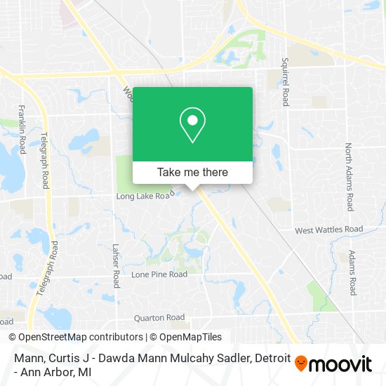 Mann, Curtis J - Dawda Mann Mulcahy Sadler map