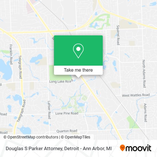 Douglas S Parker Attorney map