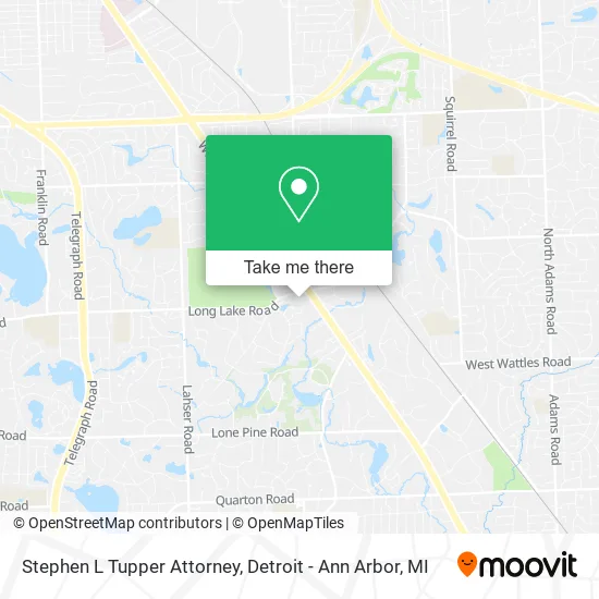 Stephen L Tupper Attorney map