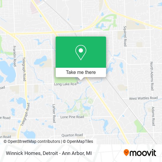 Winnick Homes map