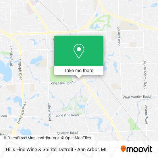 Hills Fine Wine & Spirits map