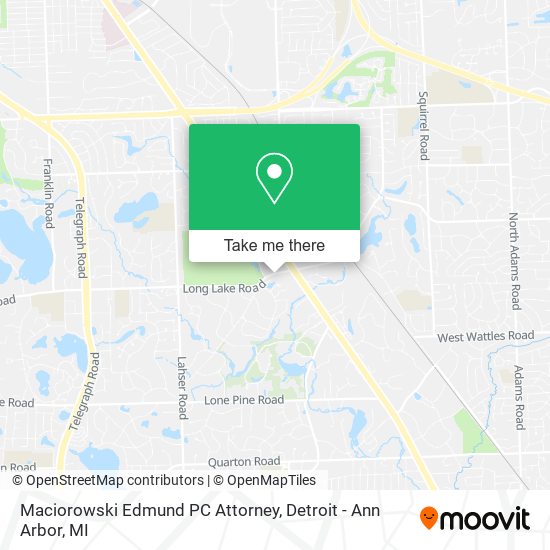 Mapa de Maciorowski Edmund PC Attorney