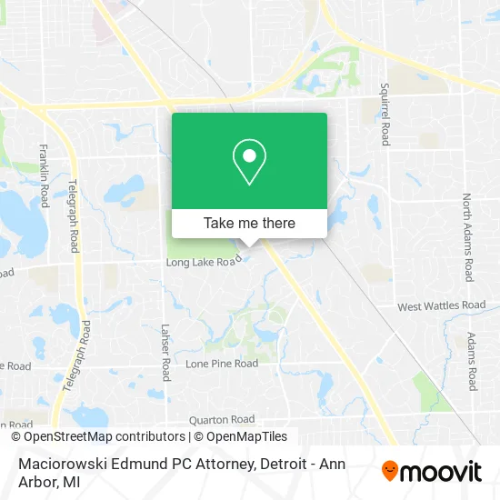 Maciorowski Edmund PC Attorney map