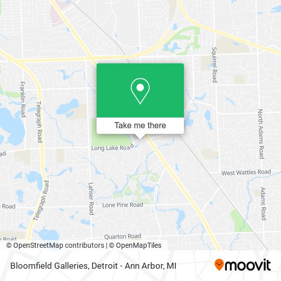 Bloomfield Galleries map