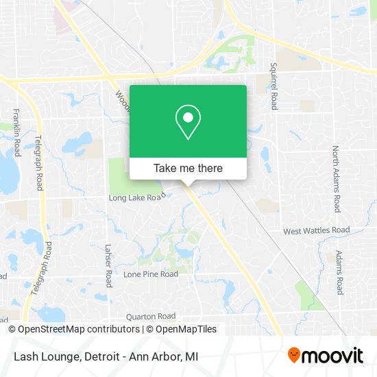 Lash Lounge map