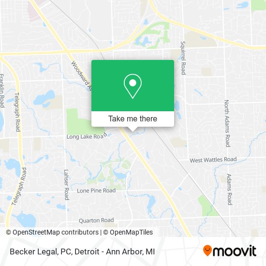 Mapa de Becker Legal, PC