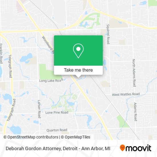 Mapa de Deborah Gordon Attorney