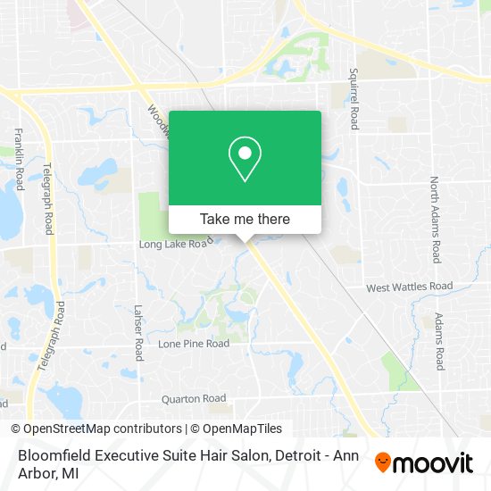 Mapa de Bloomfield Executive Suite Hair Salon