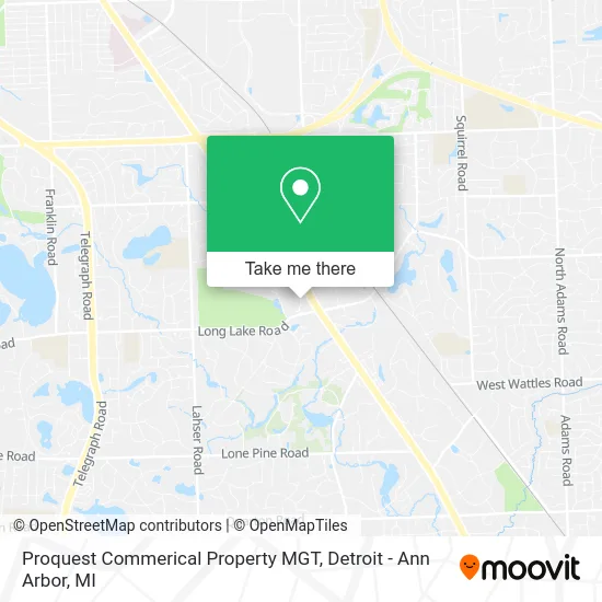 Proquest Commerical Property MGT map