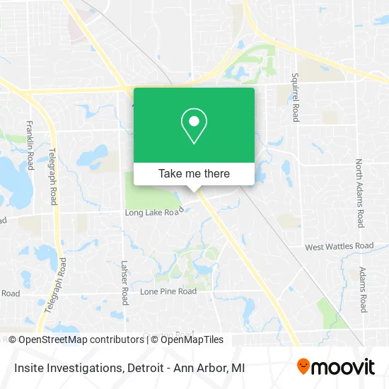 Insite Investigations map