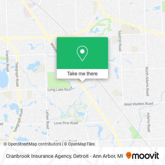 Mapa de Cranbrook Insurance Agency