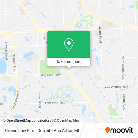 Cronin Law Firm map