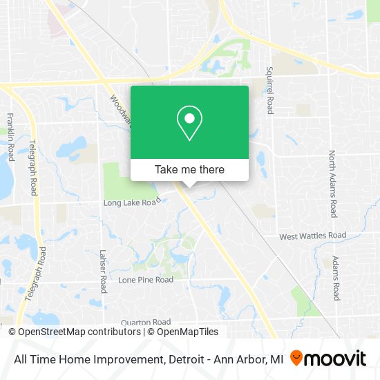 All Time Home Improvement map
