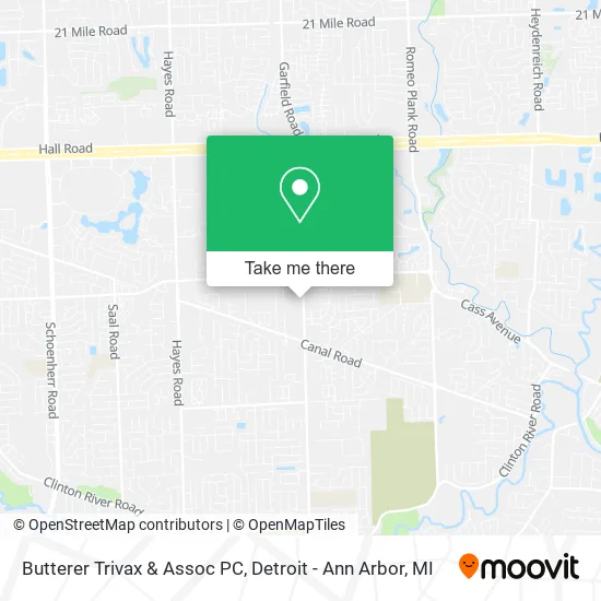 Butterer Trivax & Assoc PC map