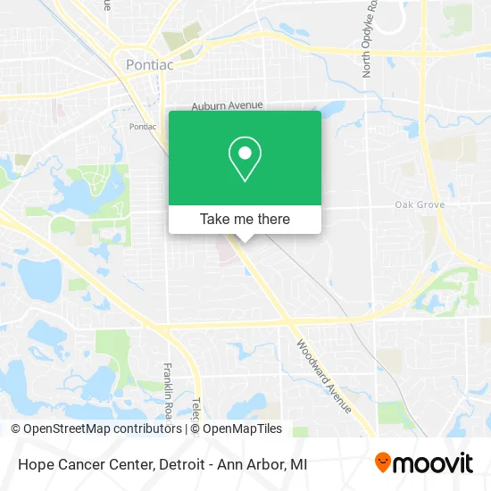 Hope Cancer Center map