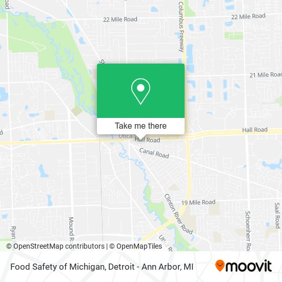 Mapa de Food Safety of Michigan