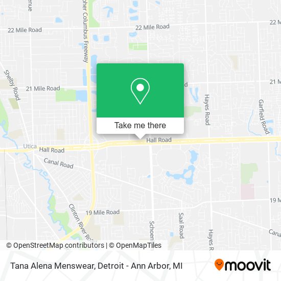 Mapa de Tana Alena Menswear