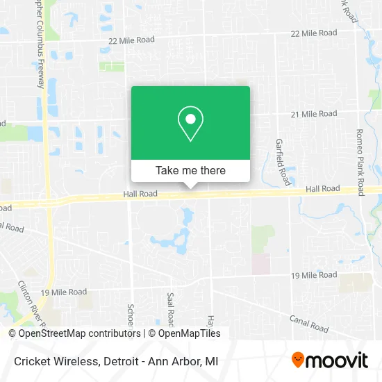 Cricket Wireless map