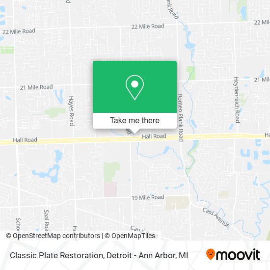 Classic Plate Restoration map