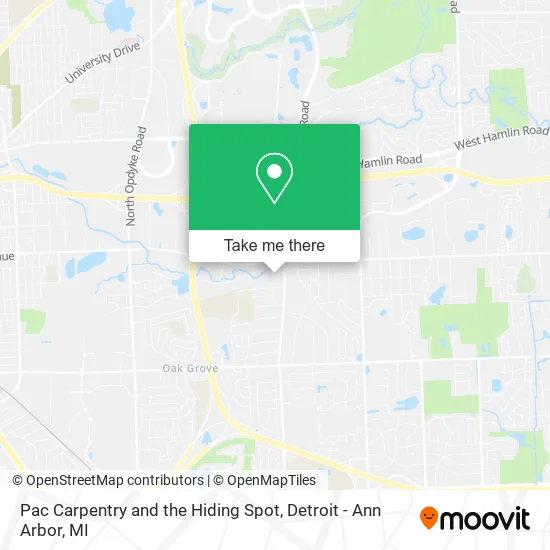 Pac Carpentry and the Hiding Spot map